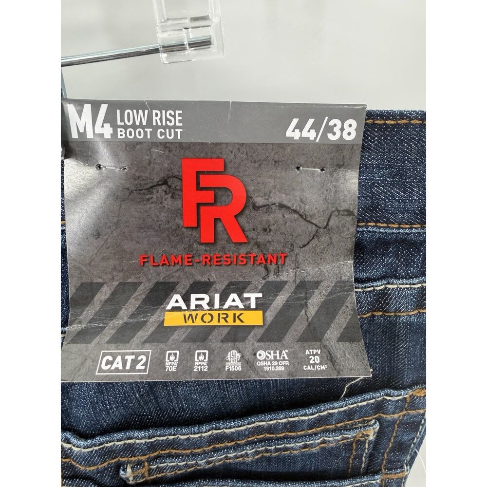 Ariat Work Men's M4 Low Rise Boot Cut FR Work Jeans Style: 10017262 44x38 NWT - Picture 9 of 14